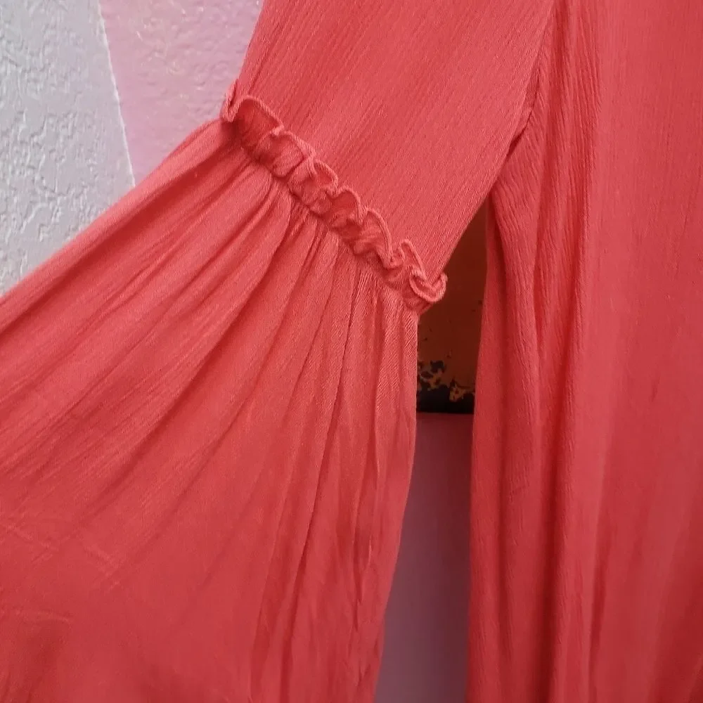 Cirana Peach Boho Style Coverup - Picture 4 of 5